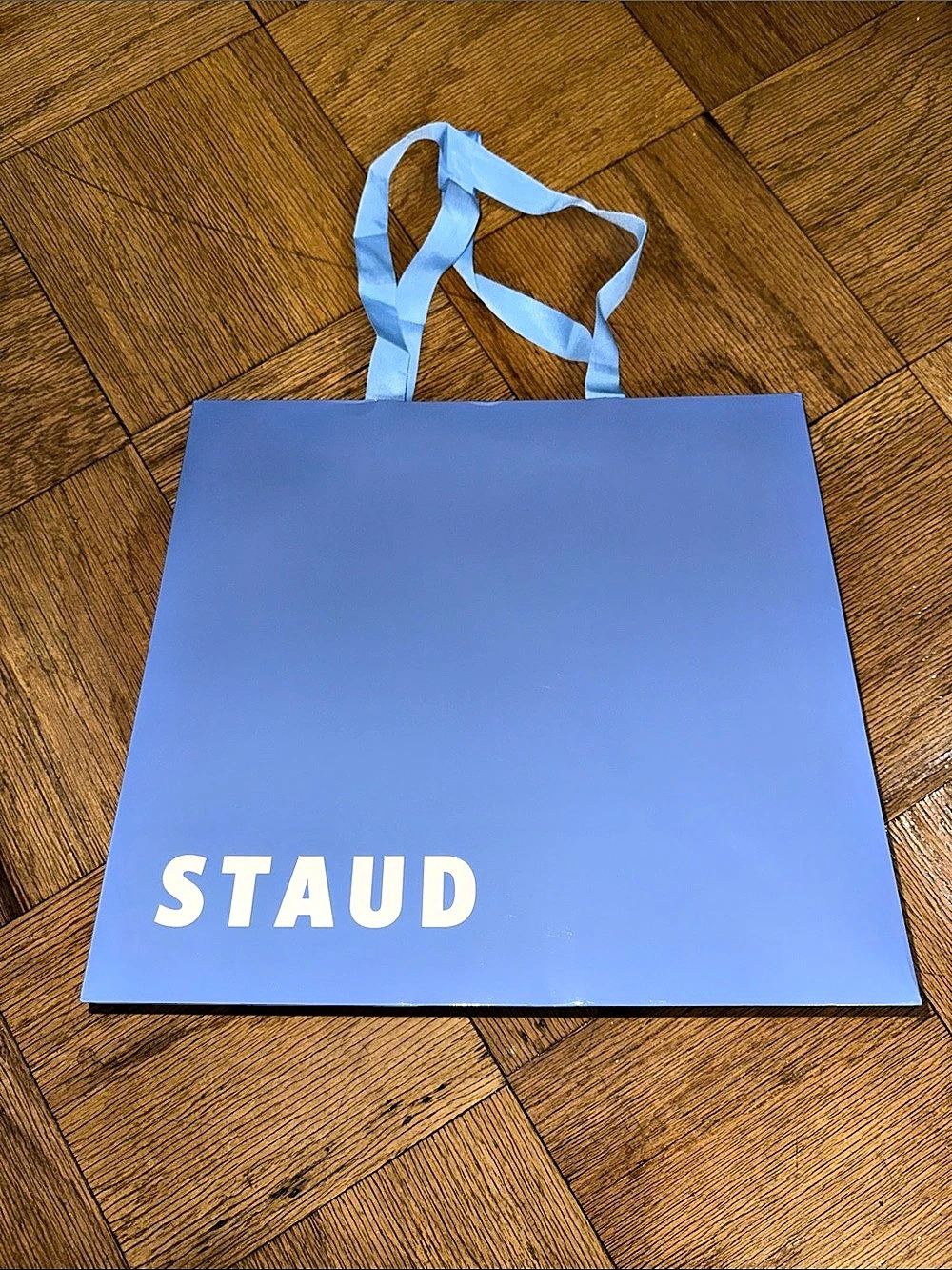 STAUD Blue Shopping Bag